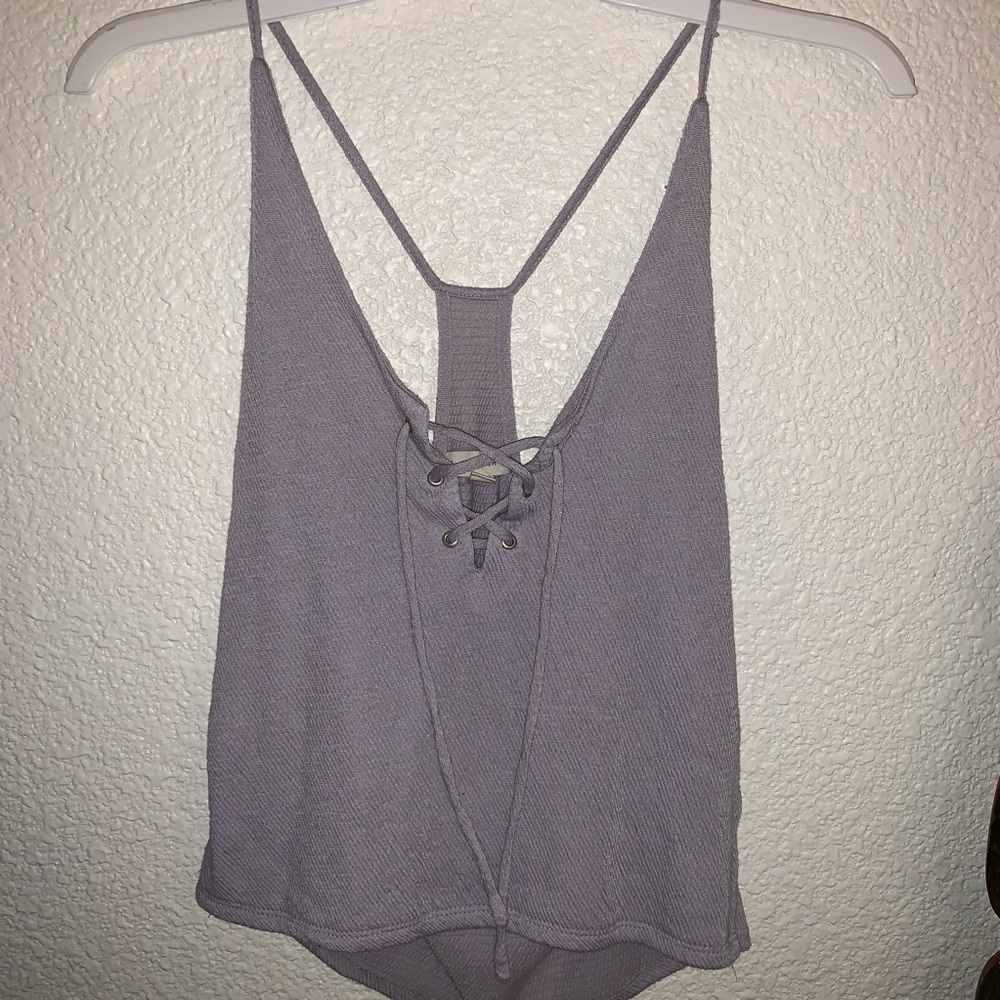 Light lavender cropped tank